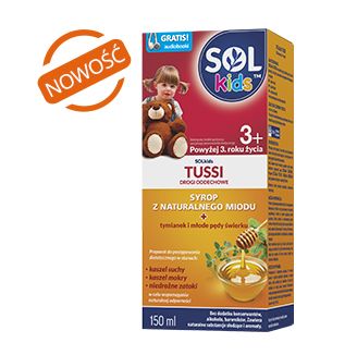 Sol Kids Tussi 3 Plus, syrop wykrztuśny na drogi oddechowe dla dzieci