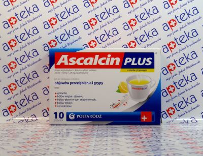 Ascalcin Plus o smaku cytrynowym - 10 saszetek | Apteka Jak Marzenie