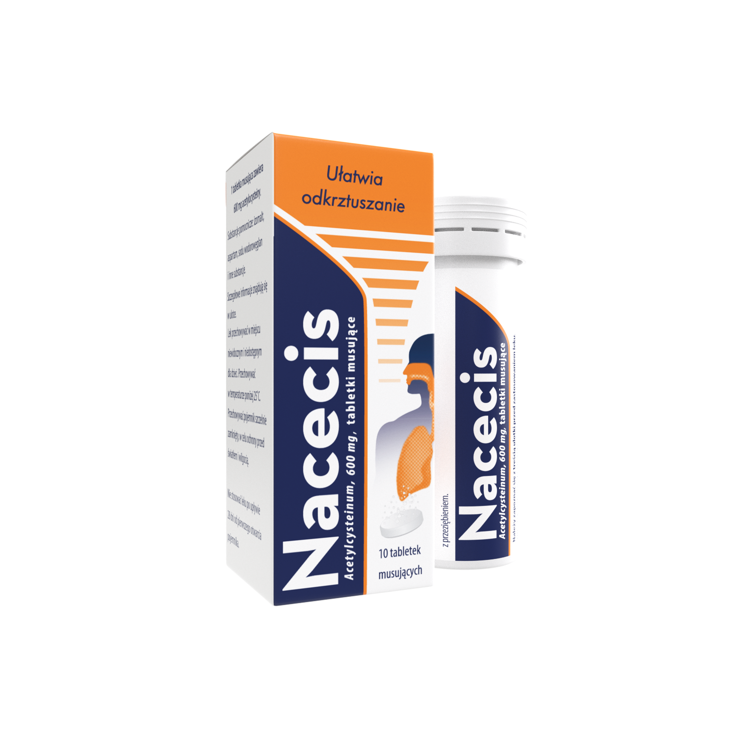 Nacecis, 600 mg, Zdrovit - 10 tabletek musujących | Apteka Jak Marzenie